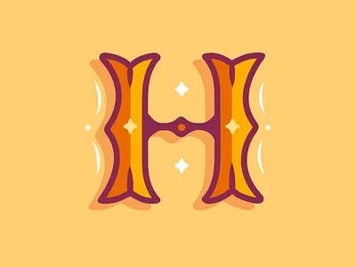 36 Days of Type - H 36 days of type h illustration lettering typography