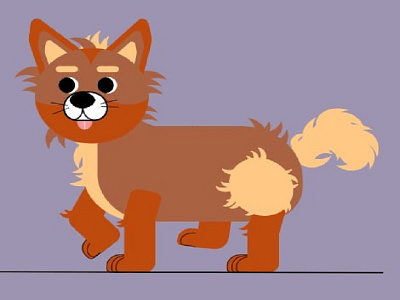 shaggy dog graphic design illustration vector