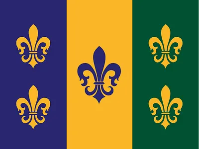 Fleur De Gras: Proposed State Flag of Louisiana flag louisiana state flag