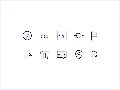 Periwinkle Icon Set design figma icon icon design icon set icons ui ui design