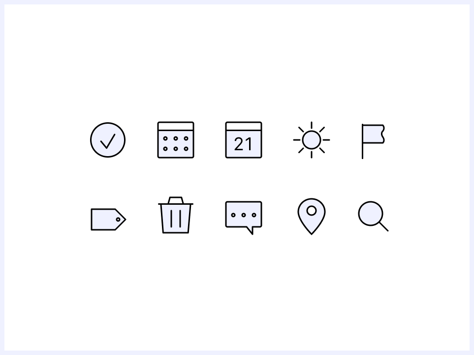 Periwinkle Icon Set By Anneka Van Scoyoc On Dribbble