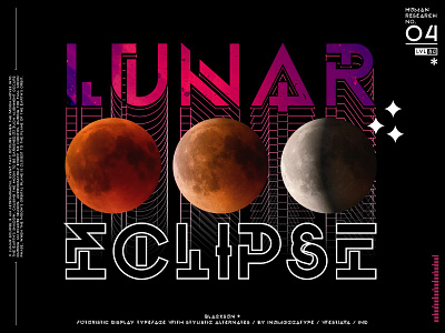 Lunar branding design font futuristic inumocca logo lunar sci fi science synthwave typeface typography