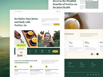 Matcha and Co - A Tea Brand E-commerce Website by RH on Dribbble
