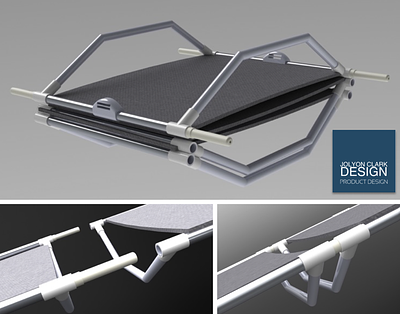 Folding Bed Render 3d 3d design cad design product design solidworks