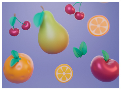 Third Breakfast 3d animation blender course design food fruit graphic design illustration props puntocubo
