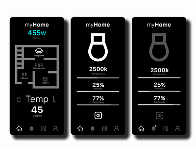 Smart Home App app web design