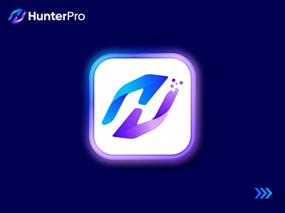 HunterPro - Artificial Intelligence Logo , H + Help Hand Logo . ai artificial inteligence branding chat gpt creative logo dall e design geometric hands help helping icon logo logotype modern logo openai robot symbol tech technology