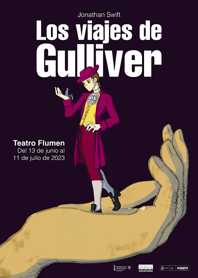 Gulliver's Travels Póster dibujo draw illustration illustrator poster