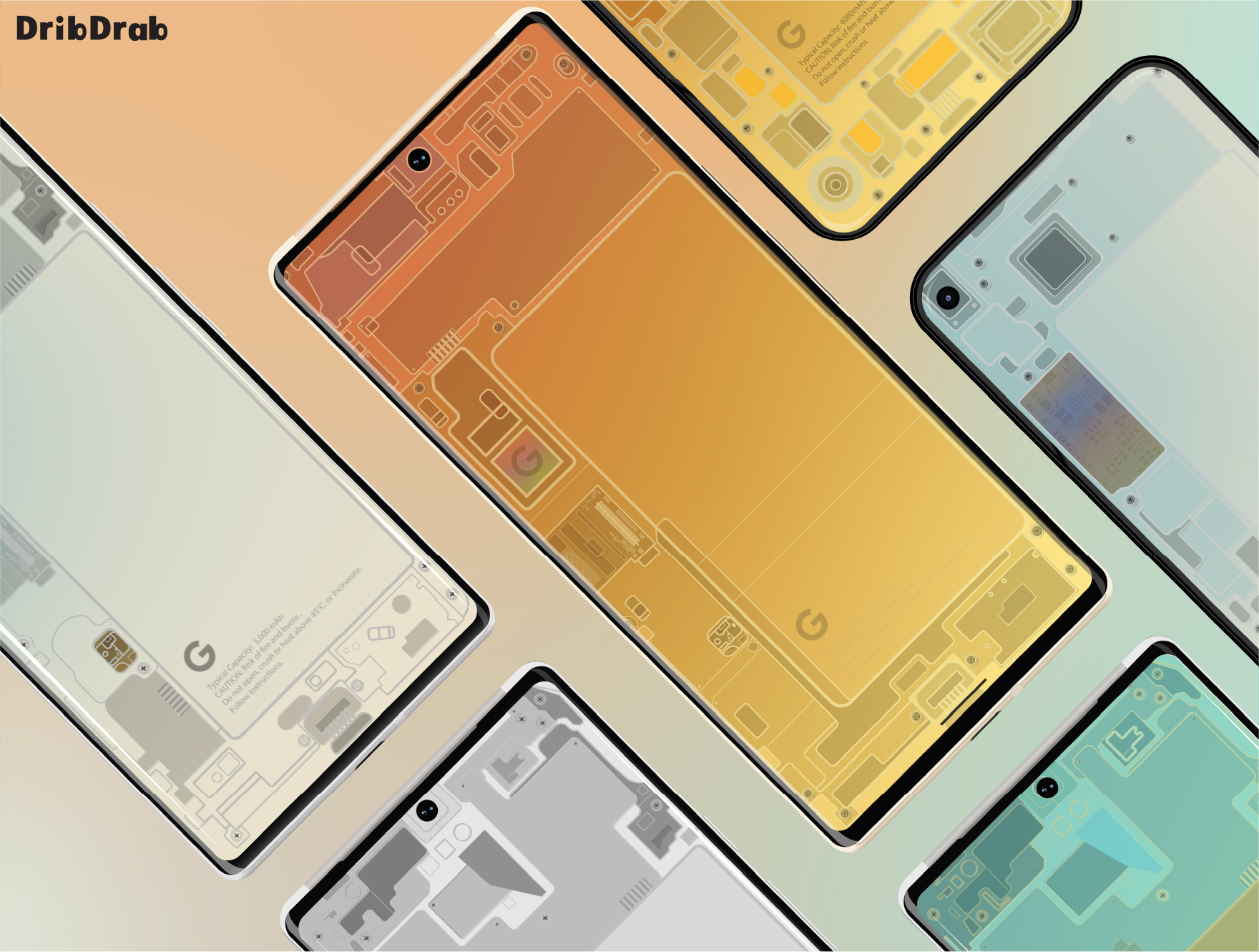 Download These Cool iPhone 13 Pro Schematics Wallpapers