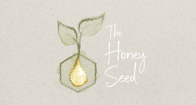 Honey Seed Logo branding graphic design logo logo design
