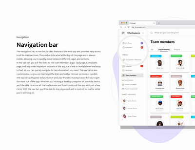 E-manager Dashboard nav bar dashboard design ui uiux ux web design