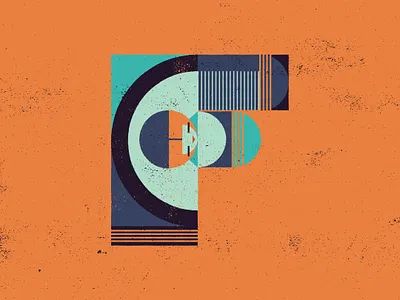 Letter F - 36 Days of Type 36 days of type 36days f 36daysoftype art nouveau design graphic design illustration koloman moser letter f printmaking typography vienna secession