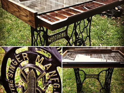 Singer + Letterpress Table art letterpress