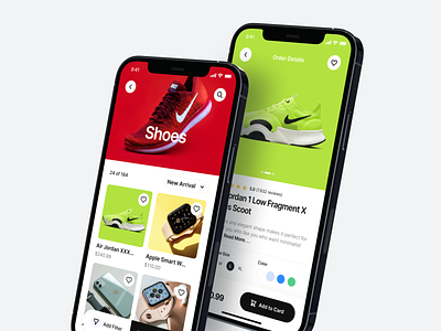 Tokosport77 - Ecommerce App app cart checkout details display ecommerce fashion home kit marketplace mobile online products shoes shop single sport store toko ui