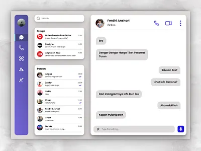 Chat Messages - Web Design app branding design graphic design typography ui ux