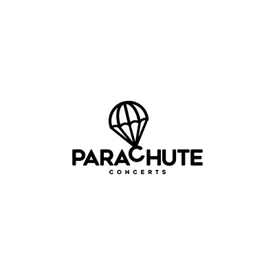 Parachute logo brand branding design garagephic studio graphic graphic design illustration logo minimal minimalist logo parachute logo ui ux vector