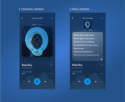 Music Streaming App - Lyrics screen (Forage) design forage lyrics lyrics screen music app music streaming music streaming app ui ux