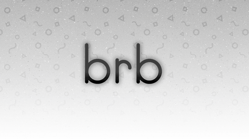 Be Right Back Screen Animation after effects animation graphic design