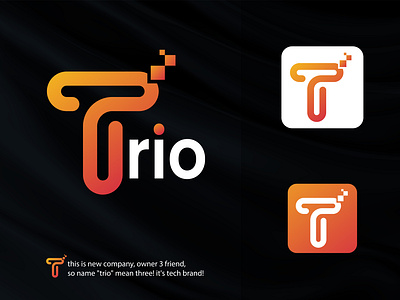 Trio brand visual Identity 2d logo 3d animation best logo brand identity branding design graphic design illustration letter logo letter t logo logo logo and branding logo designer logofolio logotype motion graphics ui ux vector