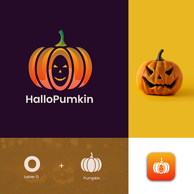 Latter -O Hallowen Pumpkin logo a b c d e f g h i j k branding design gradient logo graphic design hallowen logo l m n o p q r s t u v w x y z logo logo design pumpkin logo vector