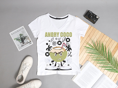 Angry Coco T-shirt design design graphic design illustration logo typography vector