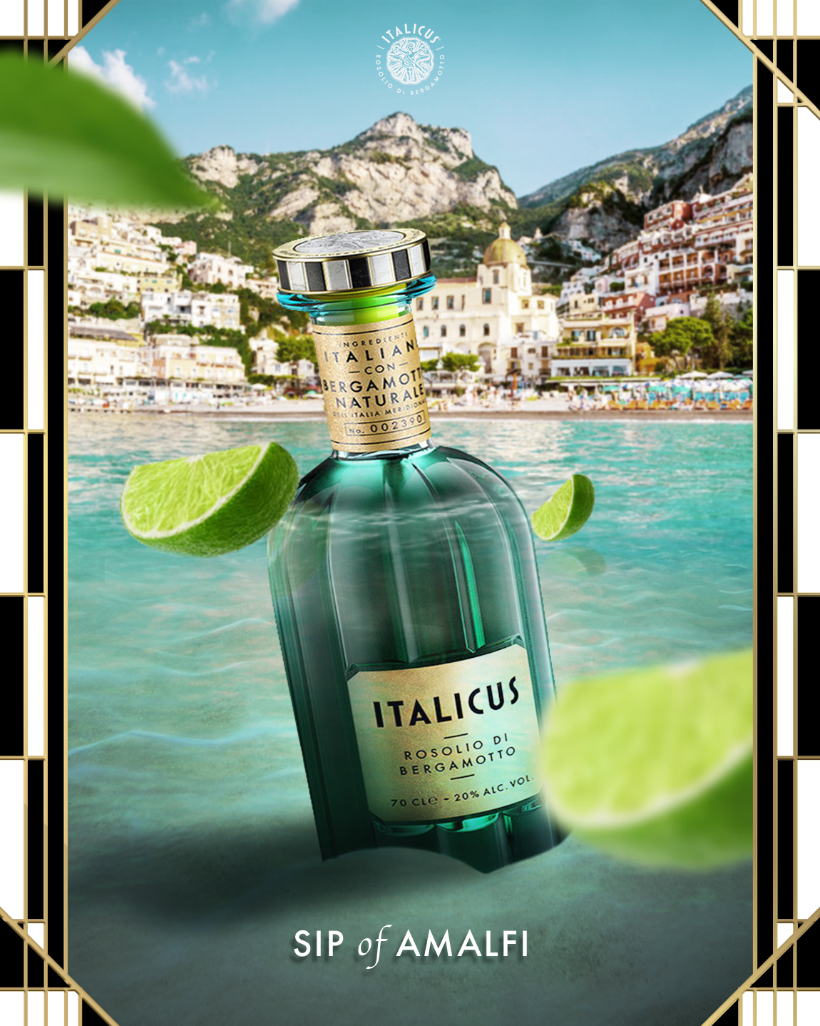 "Sip of Amalfi" art direction branding creative design di digital imaging graphic graphic design key visual poster print