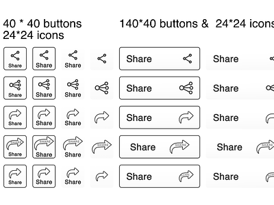 Social Share Icon or Button #DailyUI 010 dailyui share button share icon