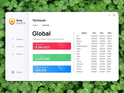 Portal Sung Covid App app graphic design portal ui