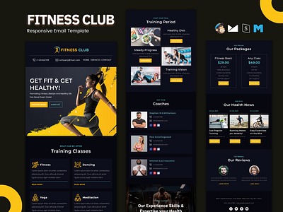 Fitness Club – Responsive Email Template email email template fitness trainer categories.