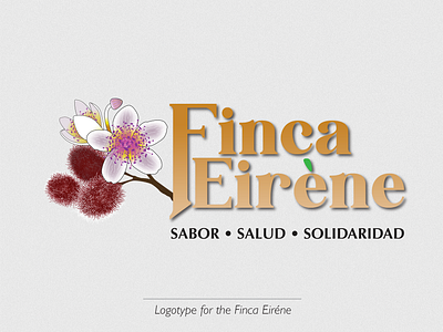 Logotype created for Finca Eiréne branding design graphic design illustration logo typography vector