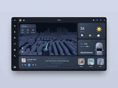 HMI Design / UI design branding design typography ui ux 人机界面