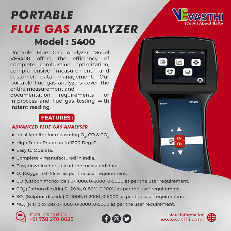 Portable Flue Gas Analyzers Manufacturer Vasthi Instruments By Vasthi Instruments On Dribbble 6719