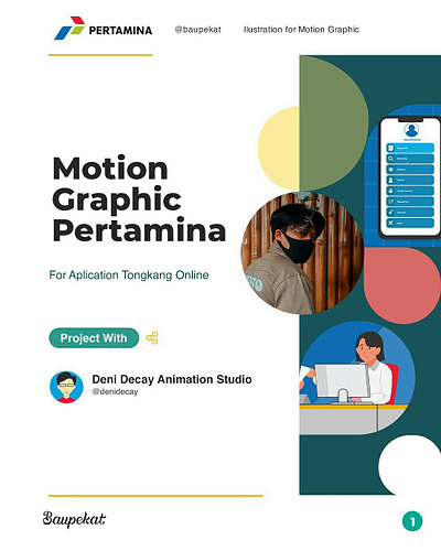 Vector Illustration for Pertamina Tongkang Online animation graphic design motion graphics vector