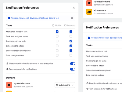 Stratis UI - Notifications app cards clean configure design interface manage minimal modal notifications overlay popup product settings ui ui design ui kit ux ux design web