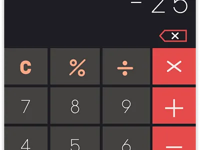 Daily UI Challenge :: 004 Calculator coolors dailyui design figma typography ui vector