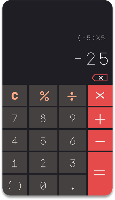 Daily UI Challenge :: 004 Calculator coolors dailyui design figma typography ui vector