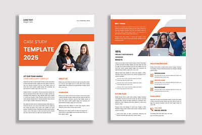 Case Study Template, Flyer Template, Double Side Flyer multipurpose