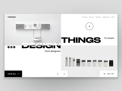 Design Things Website UI Concept concept design grids typography ui website