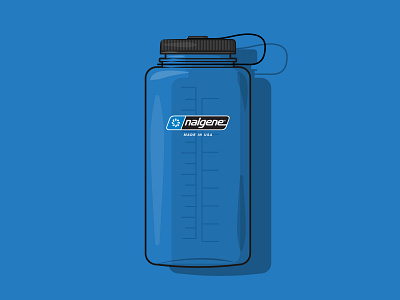 Nalgene Water Bottle graphic design illustration vector vector art vector illustration water water bottle