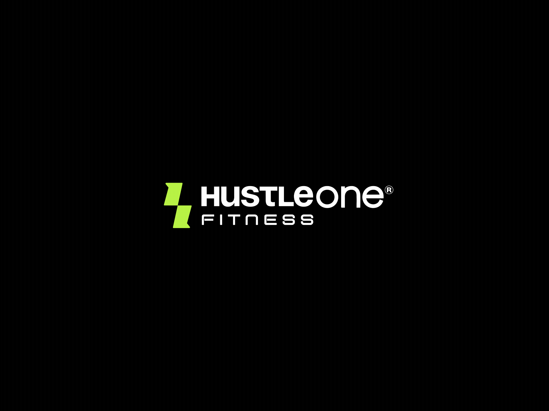 Hustleone | Fitness Logo animation animated logo animation bodybuilding branding custom logo design fitness graphic design gym illustration letter h logo logo animation minimal motion motion graphics numeric one promo