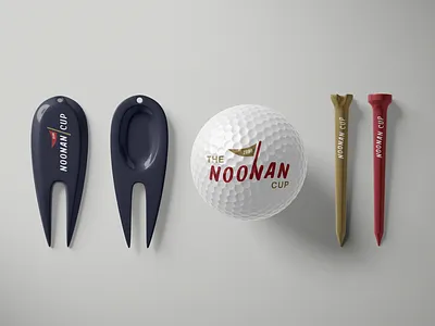 Golf Tournament Tee & Ball mockups branding golf tournament mockups
