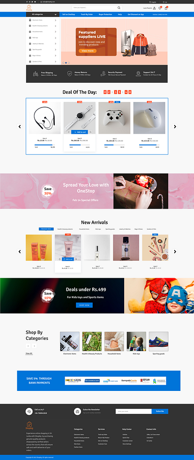 Shopbig - Ecommerce webdesign design ui ux