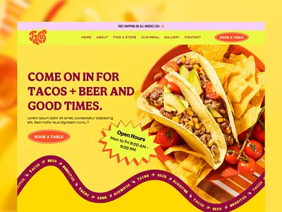 Restaurants Website food food landing page food website landing page landing page design mockup design restaurant restaurant landing page restaurants website uiux