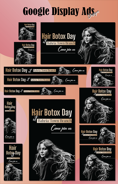 Hair Botox Day google Display ads ads branding googleads graphic design