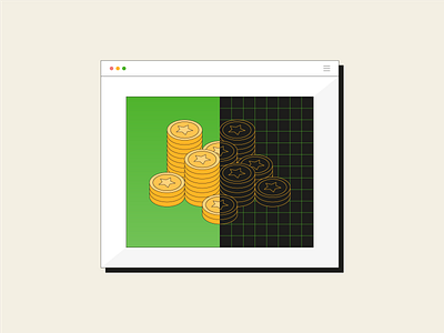 Crypto Currency browser creative crypto crypto currency design digital art digital illustration flat graphic design illustration line line style minimal money simple tech technology