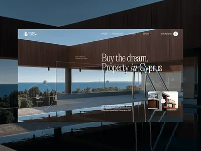 Buy the dream Property in Cyprus | Hero Screen branding cyprus design development digitalbutlers dream graphic design home illustration inspiration landing page minimal property typography ui uidesign uiuxdesign ux visual design webpage