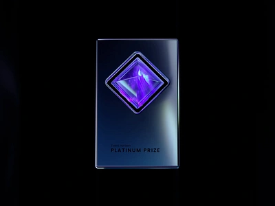 Platinum Prize 3d animation blender card diamond gem gemstone nft platinum prize wantline