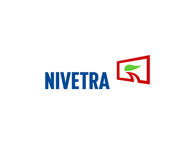 Nivetra brand design branding corporate identity design emblem flat geometric graphic design icon identity leaf logo logotype mark sign simple speak bubble symbol wind window