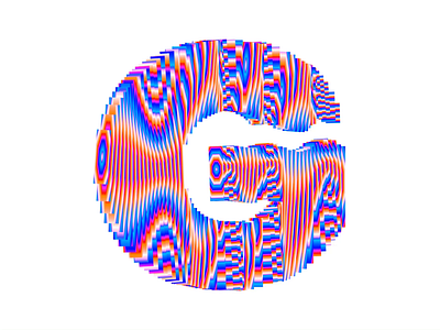 36 Days of Type - G 36 days of type 36daysoftype animation colorful design font g generative gradient graphic design kinetic type letter motion motion design motion graphics type type design