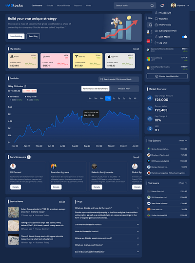 Stocks Dashboard